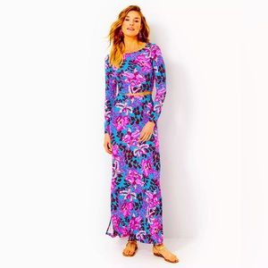 Nessi 2-piece Maxi Set, NWT. Size Medium. Blue Rhapsody Orchid You Not